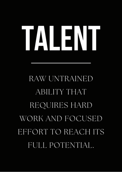 Talent Needs Work - Motivational Poster
