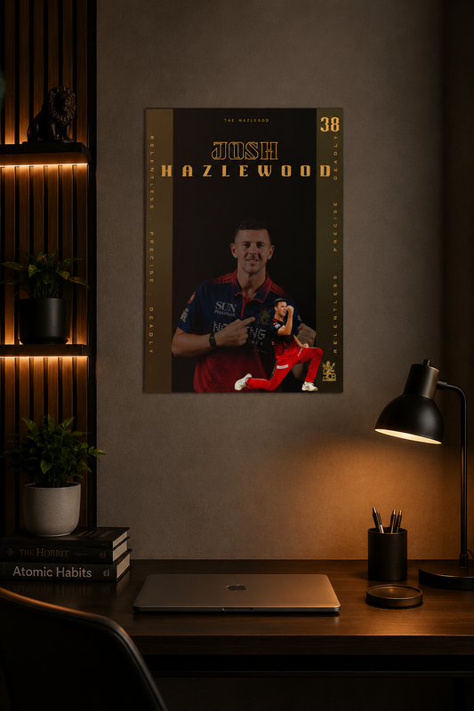 The HazleGod — Josh Hazlewood (RCB EDITION) Poster