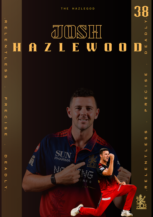 The HazleGod — Josh Hazlewood (RCB EDITION) Poster