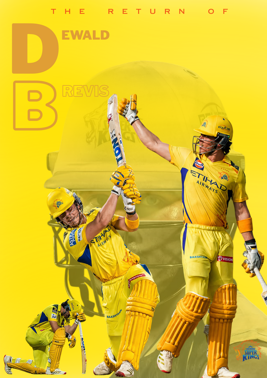 "The Return of DB" – Dewald Brevis CSK Edition Fan Wall Poster