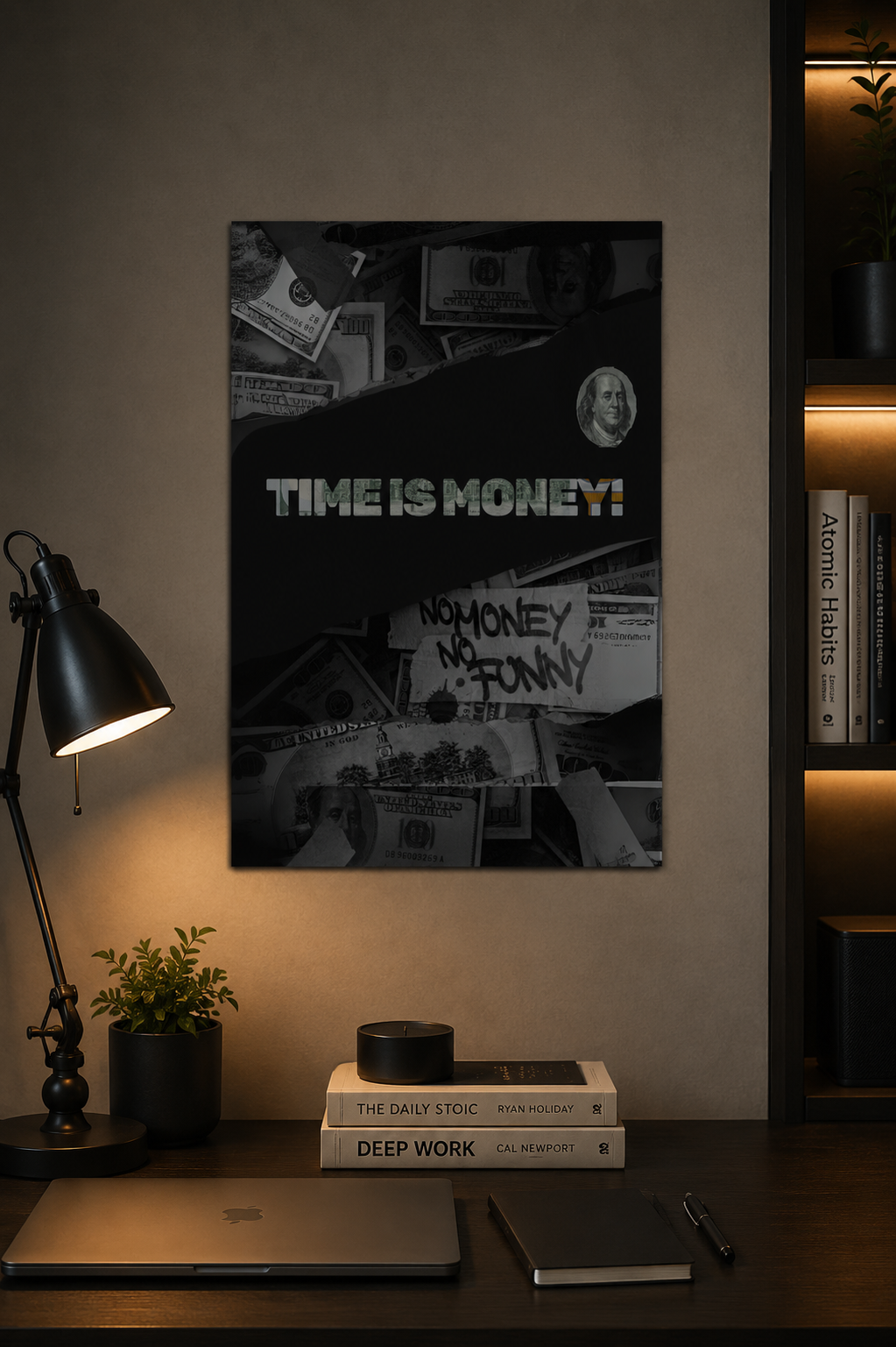 Time Is Money - Motivational Poster
