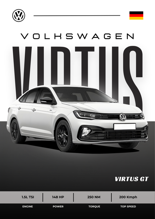 Volkswagen Virtus GT ( Wall Poster )