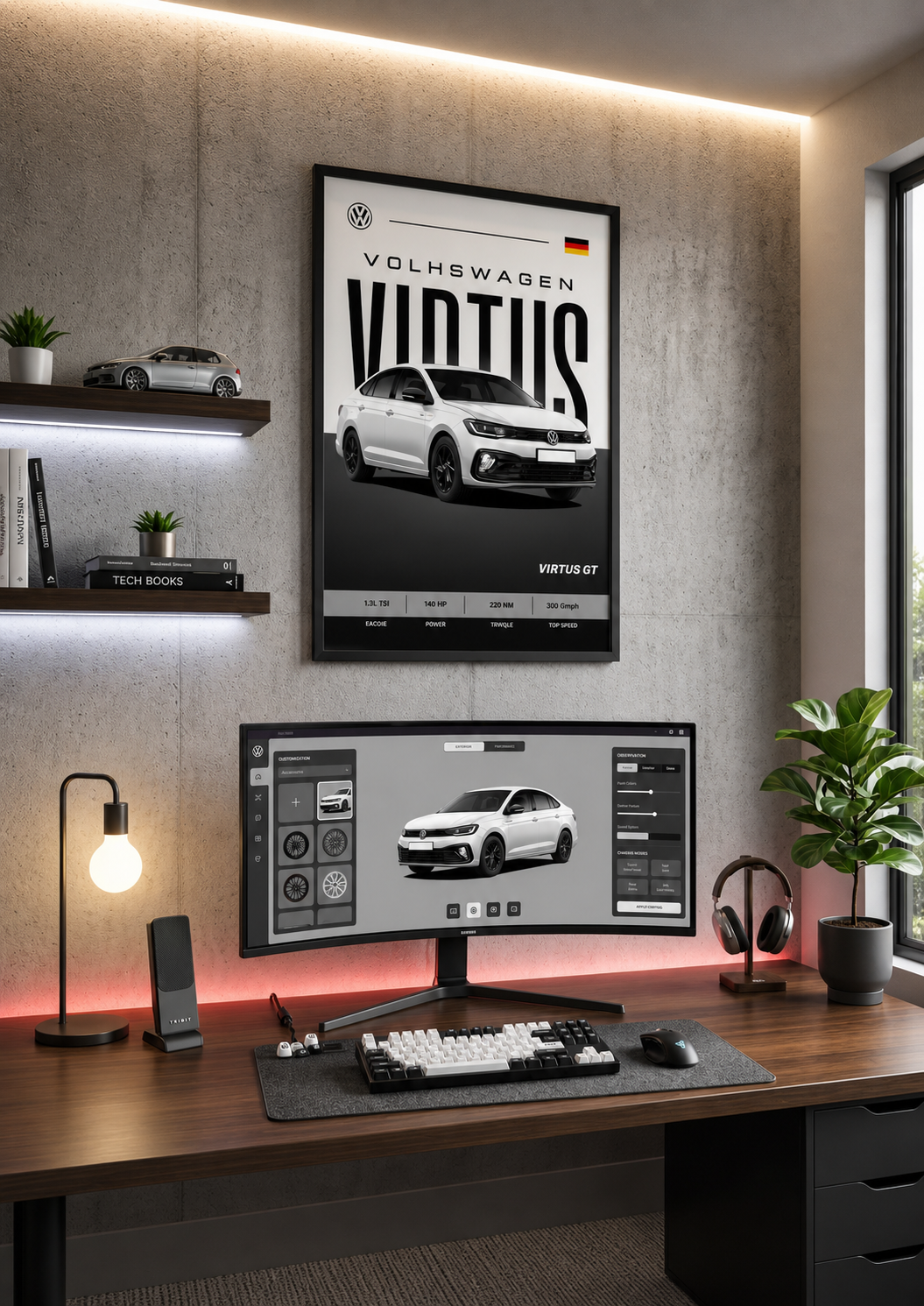 Volkswagen Virtus GT ( Wall Poster )