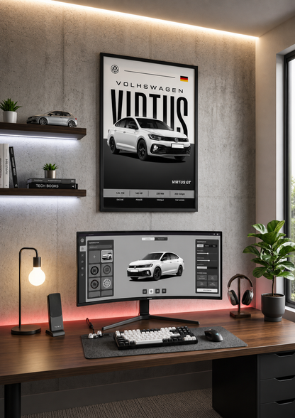 Volkswagen Virtus GT ( Wall Poster )